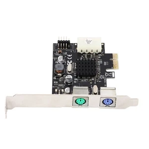 Carte Adaptateur PCIe vers PS/2 MCS9990CV Puce Intégrée USB2.0 Pin PCIe vers 2 Ports FG - Photo 1/23