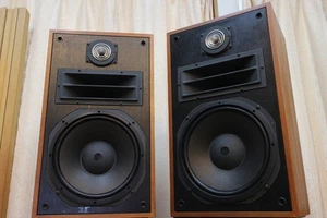 ONKYO Scepter E-503A 3-Way Bookshelf Type Speaker Pair Tested Japan FedEx GS03 - Picture 1 of 10