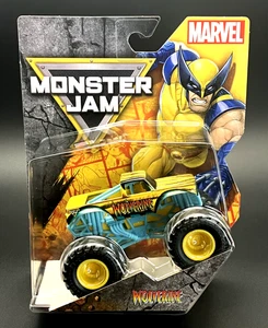2025 MONSTER JAM SERIES 4 MARVEL WOLVERINE 1:64 MONSTER TRUCK DIECAST NEW - Picture 1 of 2