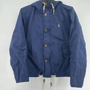 Polo Ralph Lauren Herren L Regenjacke Windbreaker Parka Kapuze Full Zip - Navy - Bild 1 von 8