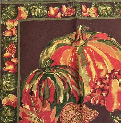 4 NUEVAS servilletas de tela de cosecha de calabaza April Cornell Acción de Gracias nuevas sin etiquetas Foto 1 de 3