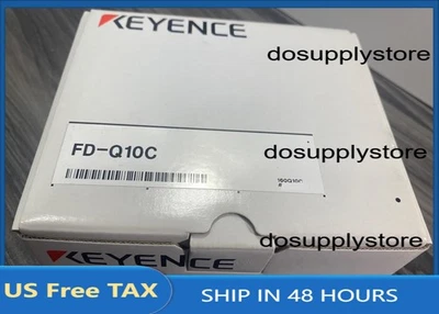 New Keyence FD-Q10C Clamp-on Digital Flow Sensor w/ Sensor Bracket 20-30VDC -USA - Image 1 of 4