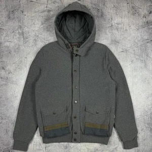 Barbour DEP!(B) Chaqueta gris Beacon vintage de lana de cordero informal Heritage para hombre talla L - Imagen 1 de 16