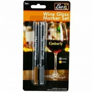 Handy Housewares Reusable Metallic Wine Glass Marker Set | Quick-Dry... - Picture 1 of 1