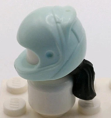 LEGO Minifigura Pelo Negro Luz Aqua Racing Casco Sombrero Amigos Niñas Cola de Caballo 640 Foto 1 de 4