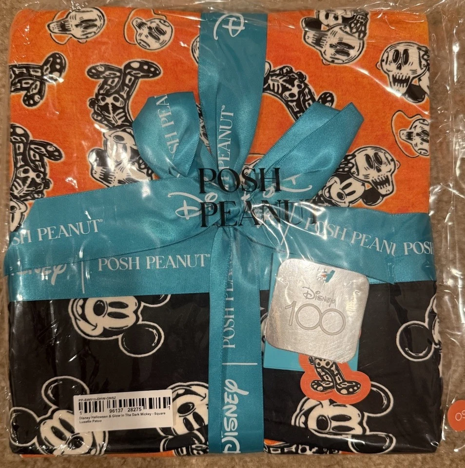 MANTA DISNEY Posh Peanut Mickey Halloween LUXETTE PATOO® 35x35�� Foto 1 de 1