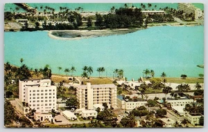 Postkarte Luftansicht Golfstrom Hotel Villen Lake Worth Florida FL 1968 - Bild 1 von 2