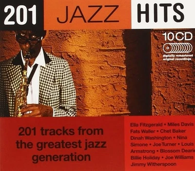 Various - 201 Jazz Hits From The Greatest Jazz Generation 10CD Box Set SEALED - Image 1 of 2