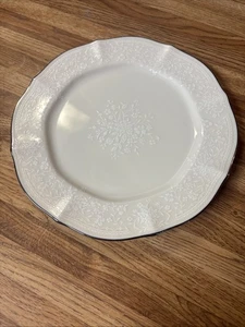 Noritake Ivory China Chandon Platinum 7367 Salad Plate 8 3/8”  New - Picture 1 of 3