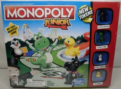 Hasbro Monopoly Junior Game Little Scottie Little T-Rex Little Penguin Toy Ducky - Image 1 of 4