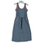 Columbia Womens PFG Gray Sleeveless Drawstring Waist Tank Dress Jumper Size S