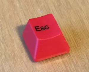 Red ESC keycap for Realforce / Topre (for Realforce R2, R3, FC980C, FC660C) - Picture 1 of 6