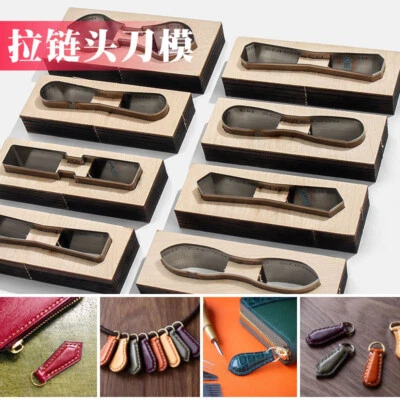 Leather zipper pull Cutter Die Japan blade zip puller Template Cutting mould DIY - Image 1 of 4