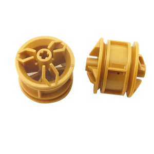 2 NEW LEGO Wheel 30.4mm D. x 20mm with Center Axle Holes Motorcycle Pearl Gold - Picture 1 of 1