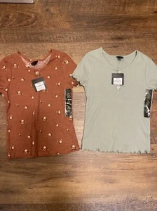 Girls Art Class Tops Lot of 2 Size M Sienna & Green Colors NEW - Picture 1 of 3