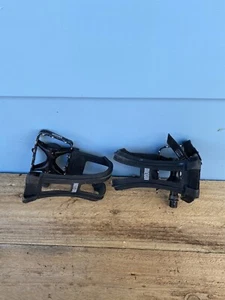 Vintage Black Dimension 9/16” Road Bike Mountain Bike Pedals - Picture 1 of 7