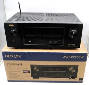 Denon - AVR-X2200W 7.2 Channel Full 4K Ultra HD AV Receiver Black A-1 - Picture 1 of 7