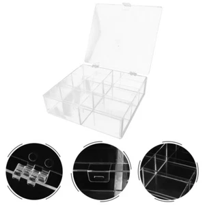 Cosmetic Cotton Storage Box Clear Container with Lid Makeup Pads Holder - Picture 1 of 12