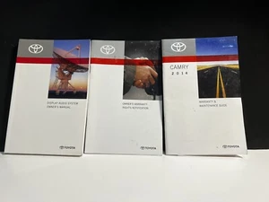 2014 TOYOTA CAMRY DISPLAY & AUDIO MANUAL W/WARRANTY RIGHTS & MAINTENANCE GUIDE - Picture 1 of 3