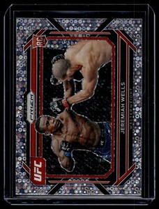 Jeremiah Wells 2023 Panini Prizm UFC Silver Disco Prizm Card  #44