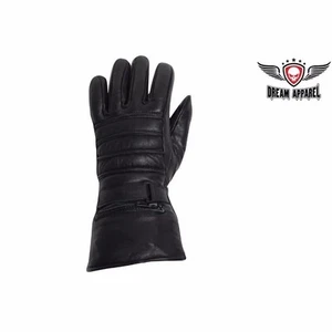 BIKER Men's Motorcycle Gloves With Strap & Lining GL2066 - Foto 1 di 2