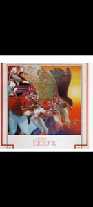 VTG 1979 ATLANTA FALCONS Team Art Poster by Chuck Ren DAMAC NFL 23x25 BRAND NEW! - Picture 1 of 3