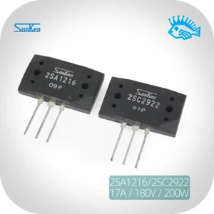 1 par de transistores de audio amplificador de alta potencia Original Sanken 2SA1216 2SC2922 - Imagen 1 de 5