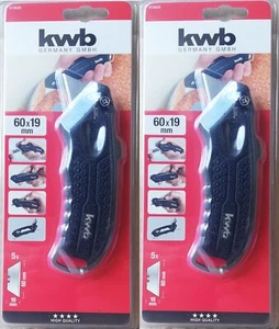 2x Trapezklingen-Messer stabiler Druckguss Autoloadfunktion Teppich-Cuttermesser - Bild 1 von 2