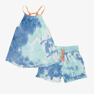 NWT Appaman Blue Beach Coverup Set Natalie Shorts Sanibel Tank Top Girls Size 7 - Picture 1 of 6