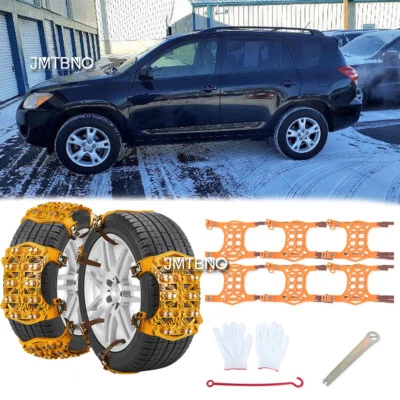Cadenas antideslizantes de emergencia para nieve para neumáticos de camión de 6 autos para Toyota RAV4 Limited Foto 1 de 4