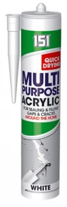 151 Multipurpose Acrylic Silicone White Sealant Filler Anti Mould Unibond-10023A - Picture 1 of 1