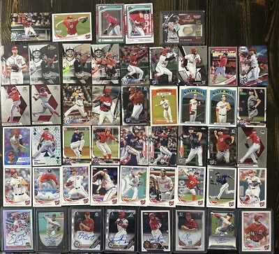 Washington Nationals RC Auto (114) Card Lot Harper Scherzer Robles Strasburg - Image 1 of 4