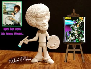 TOONIES "PAINT YOUR OWN" BOB ROSS 6.5" VINYL FIGURE COLLECTIBLE | WHITE VARIANT - Picture 1 of 5