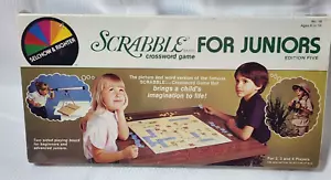 Gioco da tavolo vintage Scrabble For Junior - Selchow & Righter età 6-10 - SIGILLATO - Foto 1 di 12