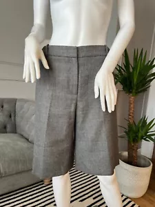 N.W.3 Hobbs shorts UK 12 Grey 100% wool Herringbone - Picture 1 of 11
