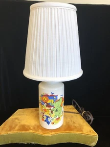 Childrens Circus Scene Lamp, Whimsical Lamp - Picture 1 of 9