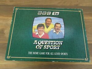 Vintage 1986 Games Team BBC TV A Question of Sport Board Game Incomplete Sports 