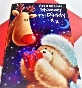Tarjeta de felicitación de Navidad de mamá y papá... para una mamá y papá especiales - Imagen 1 de 3