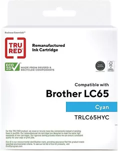 TRU RED Cartuccia d'inchiostro Reman per Brother LC65HY DCP-585CW MFC-5890CN 6890CDW Eco - Foto 1 di 31