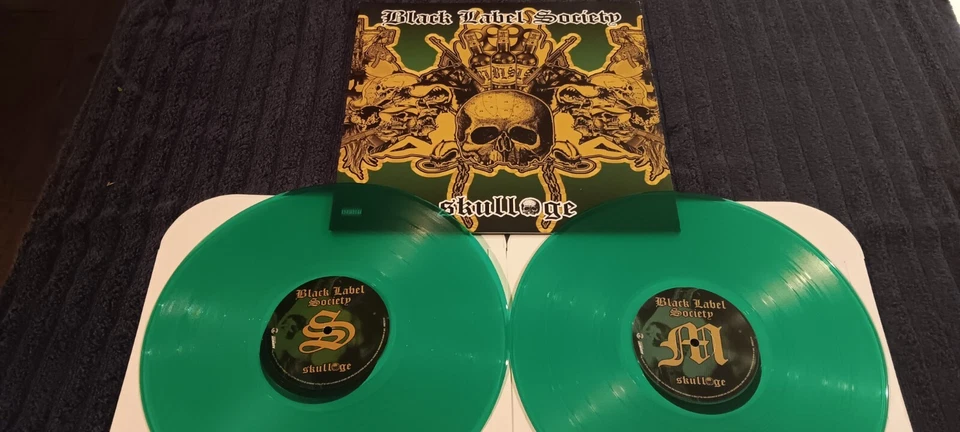 Black Label Society, Skullage, 2009, Armoury Records, 2 Lp, Green Vinal, EX  Foto 1 de 2
