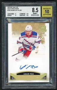 Adam Fox 2019-20 Ud The Cup Hockey #104 "Gold Spectrum" Rookie Auto 9/36 BGS 8.5 - Bild 1 von 2