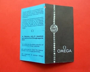 OMEGA - orologi - watch - Ginevra cartoncino foglietto adv - leggi - Foto 1 di 4