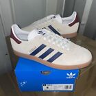 Size 8 - Adidas Gazelle Dark Blue Burgundy [Ie0546]