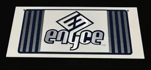 Enyce Hip Hop Streetwear Clothing Store Display Sign Vintage Rare 24”x11” 2 Side - Picture 1 of 13