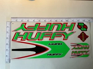  Huffy 4130 Aufkleber grün, schwarz & rot. Stanzform. - Bild 1 von 1