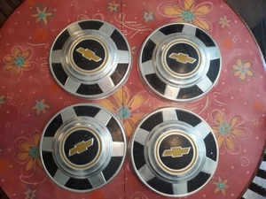 1973-87 CHEVY 3/4 TON PICKUP TRUCK, VAN SQUAREBODY DOG DISH HUBCAPS SET OF 4 12" - Picture 1 of 6