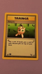 Pokemon 1999 Fossil 1st Edition: Recycle 61/62 Trainer - NM - Picture 1 of 10