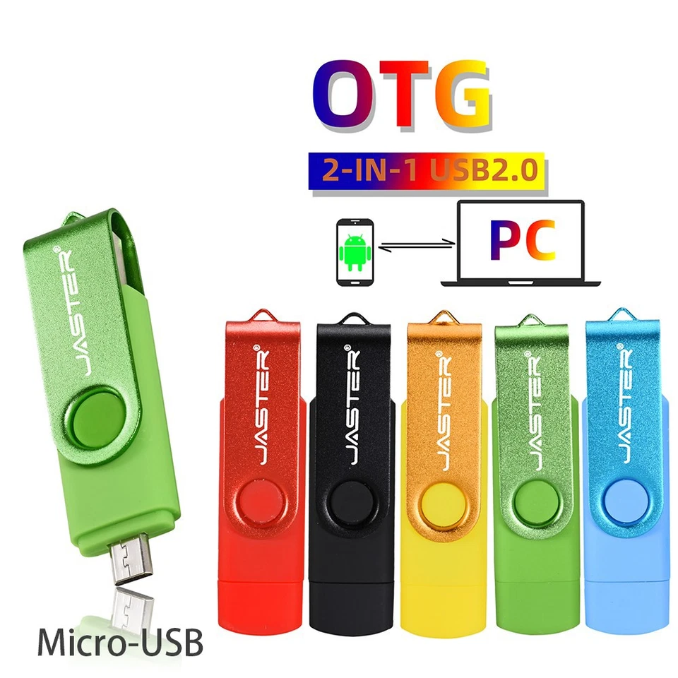 Micro USB 2.0 OTG Flash Drive Stick Smart Phone Tablet PC 4GB 8GB 16G 32G 64G - Image 1 of 4