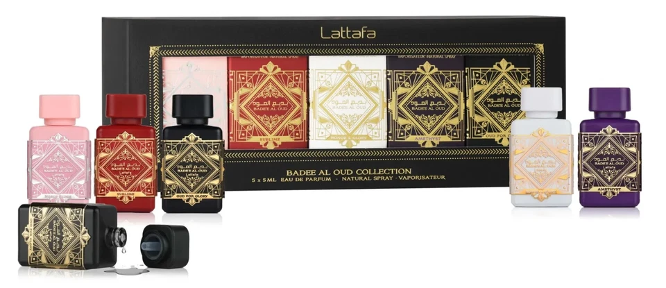Lattafa/Badee al Oud Mini Collection 25 ml 5pcs Gift Perfume Drops