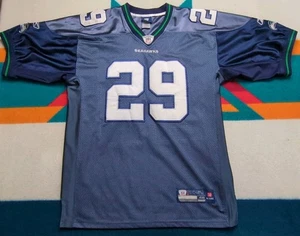 Earl Thomas Seattle Seahawks Reebok Stitched Jersey On Field Vintage Size 48 - Picture 1 of 8